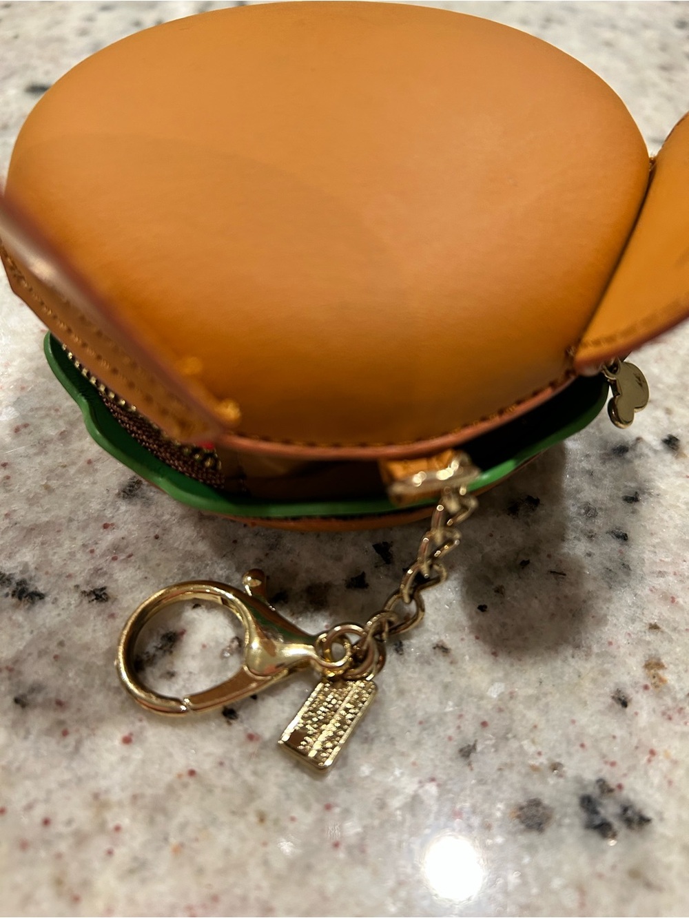 Disney Mickey Mouse Hamburger Coin Purse Keychain Bag Charm - Picture 4 of 5